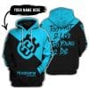 Too Fast To Live Too Young To Die - 3d All Over Printed - Husqvarna Sky Blue