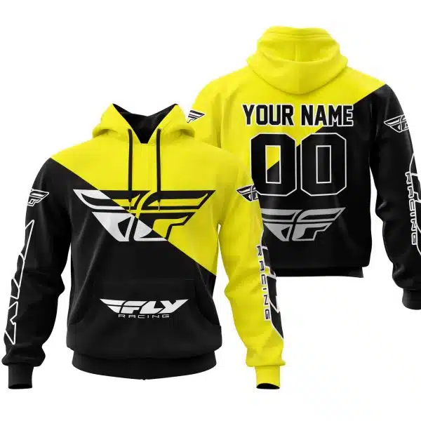 Premium Gift - Custom Name - Fly Racing - Yellow