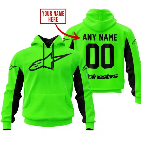 Custom Name Racing - Limited Edition - Alpinestars - Green V2