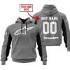 Custom Name Racing - Limited Edition - Alpinestars - Grey V2