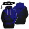 Too Fast To Live Too Young To Die – 3d All Over Printed – Fox Racing Girl – Navy