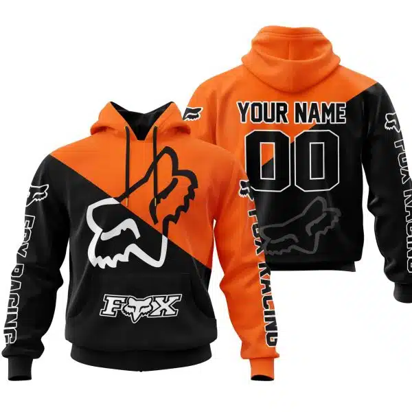 Premium Gift - Custom Name - Fox Racing - Orange
