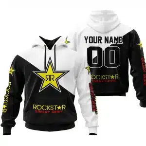 Premium Gift - Custom Name - Rockstar Energy - White