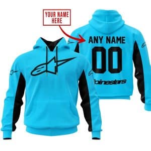 Custom Name Racing - Limited Edition - Alpinestars - Sky Blue V2