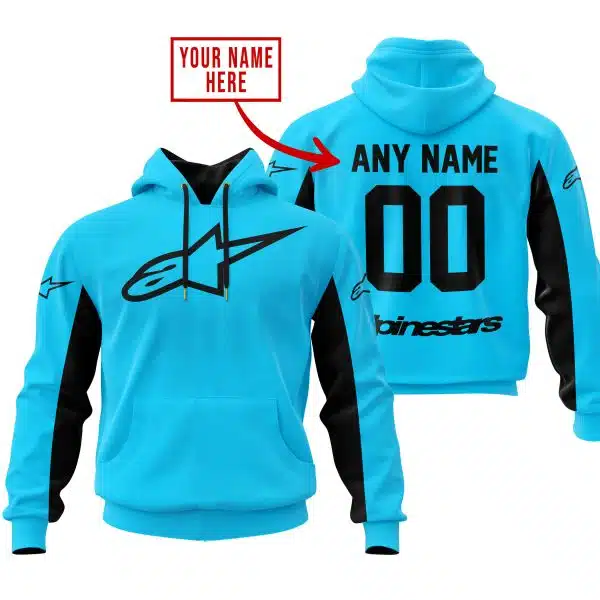 Custom Name Racing - Limited Edition - Alpinestars - Sky Blue V2