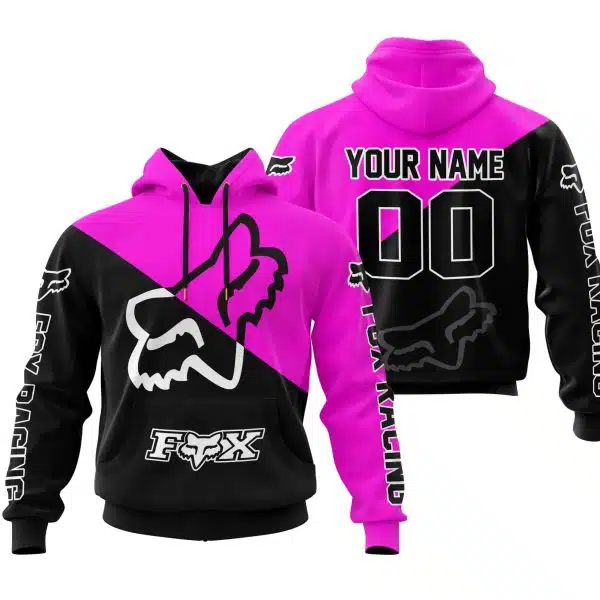 Premium Gift - Custom Name - Fox Racing - Pink