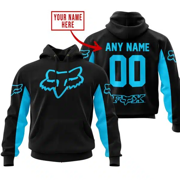 Custom Name Racing - Limited Edition - Fox Racing - Sky Blue