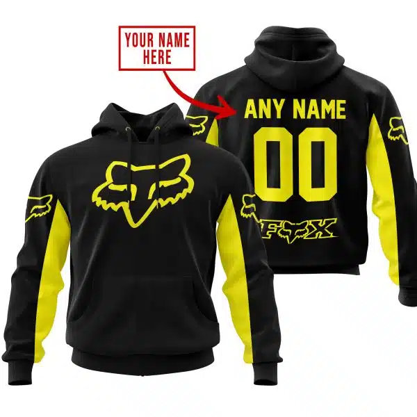 Custom Name Racing - Limited Edition - Fox Racing - Yellow