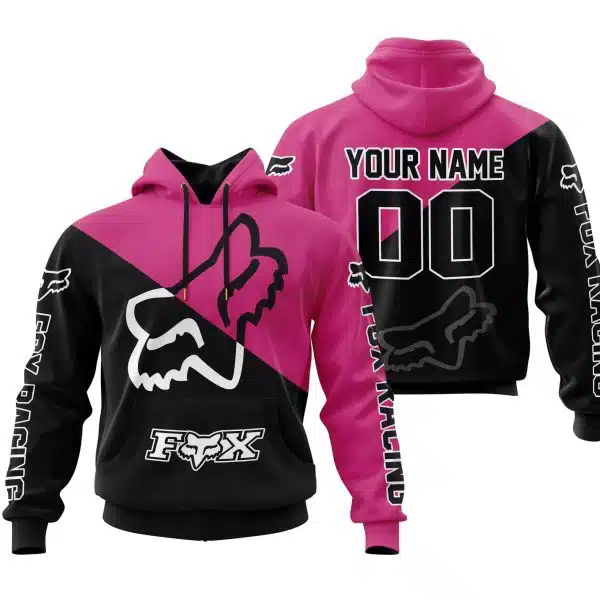 Premium Gift - Custom Name - Fox Racing - Pink 1