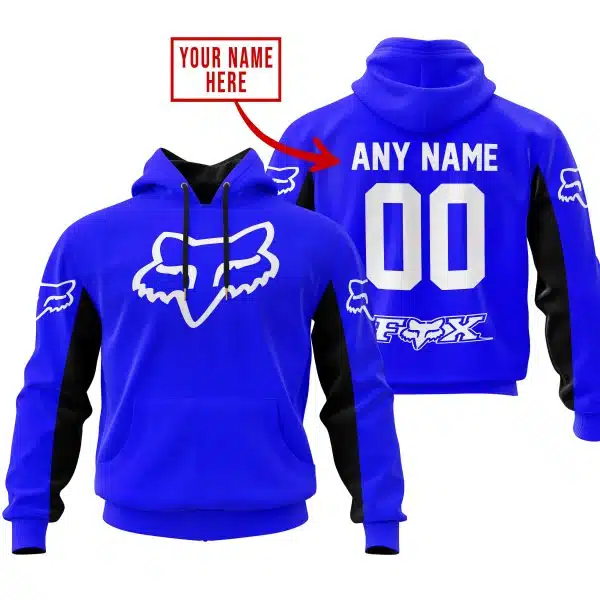 Custom Name Racing - Limited Edition - Fox Racing V2 - Blue