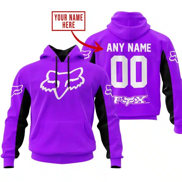 Custom Name Racing - Limited Edition - Fox Racing V2 - Purple