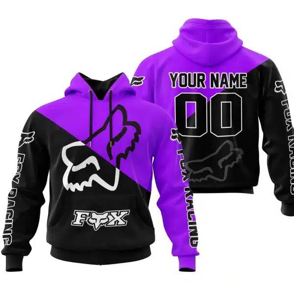Premium Gift - Custom Name - Fox Racing - Purple