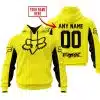 Custom Name Racing - Limited Edition - Fox Racing V2 - Yellow