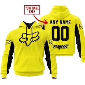 Custom Name Racing - Limited Edition - Fox Racing V2 - Yellow