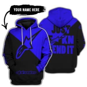Just Fkcn Send It - 3d All Over Printed - Alpinestars Blue