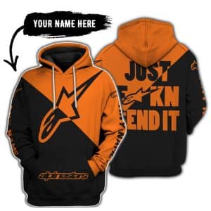 Just Fkcn Send It - 3d All Over Printed - Alpinestars Orange