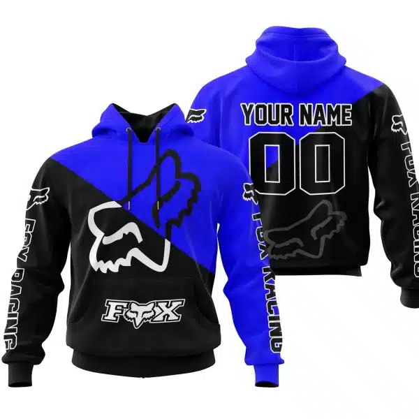 Premium Gift - Custom Name - Fox Racing - Blue