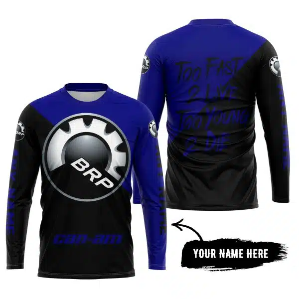 Too Fast To Live Too Young To Die - 3d All Over Printed - Can Am Navy - Image 5