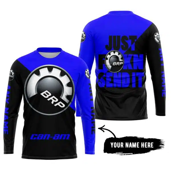 Just Fkcn Send It - 3d All Over Printed - Can Am Blue - Image 5