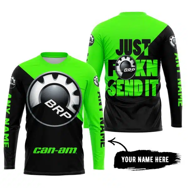 Just Fkcn Send It - 3d All Over Printed - Can Am Green - Image 5