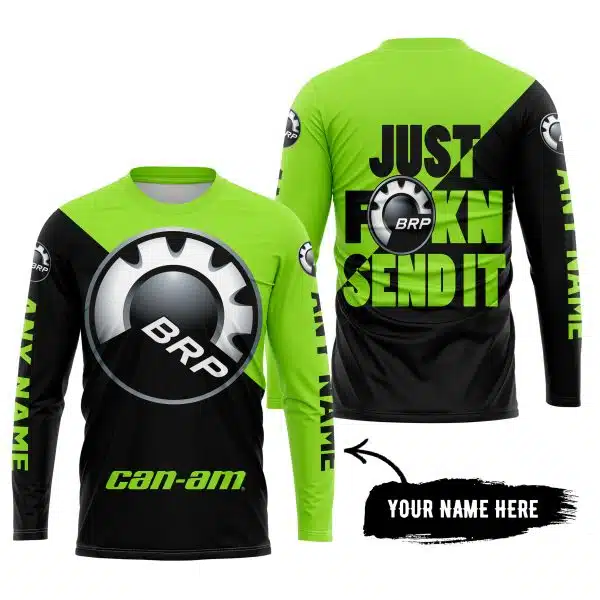 Just Fkcn Send It - 3d All Over Printed - Can Am Green 1 - Image 5