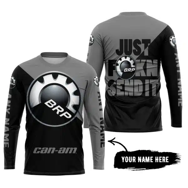 Just Fkcn Send It - 3d All Over Printed - Can Am Grey - Image 5