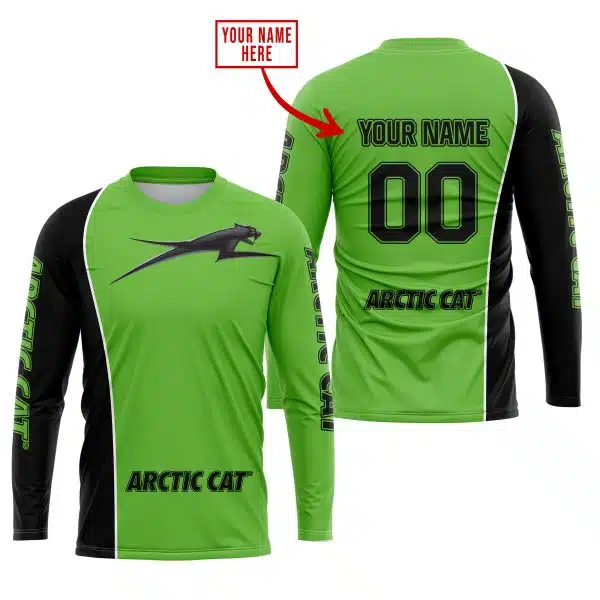 Limited Edition - Custom Name Motocrocss V2 - Arctic Cat - Green - Image 2