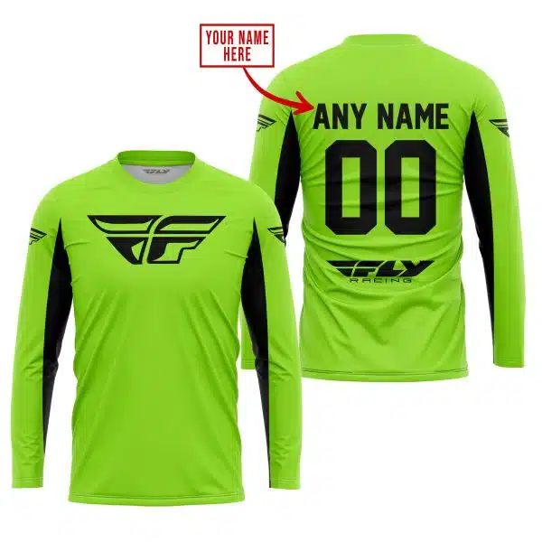 Custom Name Racing - Limited Edition - Fly Racing- Green 1 V2 - Image 2