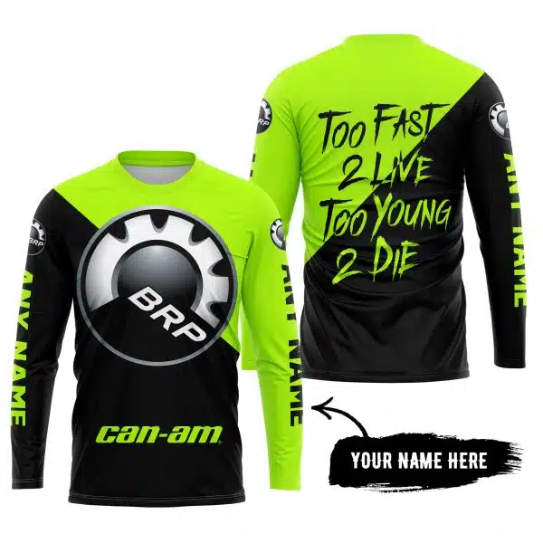 Too Fast To Live Too Young To Die - 3d All Over Printed - Can Am Neon - Image 5