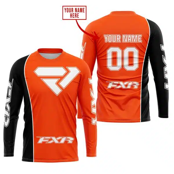 Limited Edition - Custom Name Motocrocss V2 - Fxr - Orange - Image 2