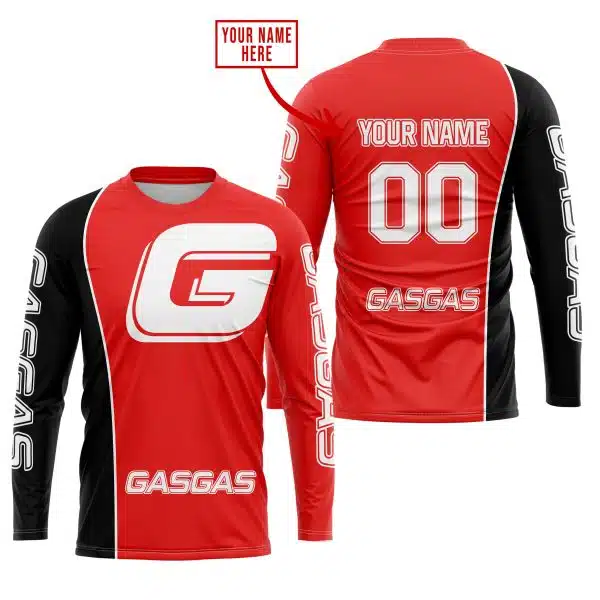 Limited Edition - Custom Name Motocrocss V2 - Gas Gas - Red - Image 2