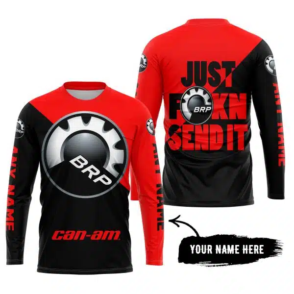 Just Fkcn Send It - 3d All Over Printed - Can Am Red - Image 5