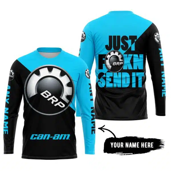Just Fkcn Send It - 3d All Over Printed - Can Am Sky Blue - Image 5