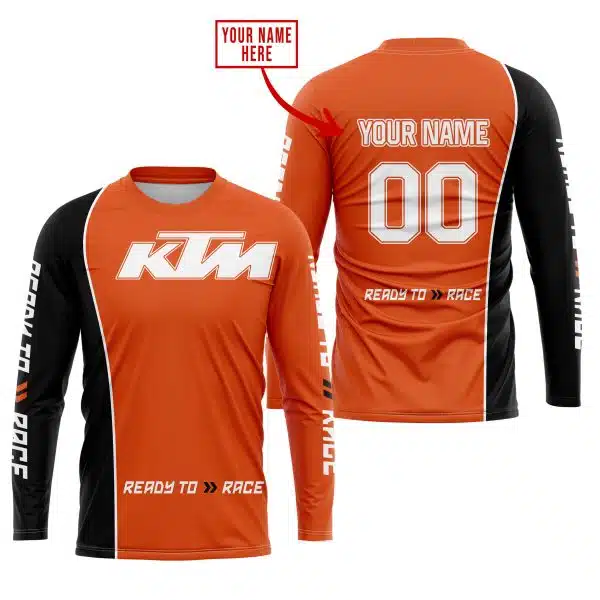 Limited Edition - Custom Name Motocrocss V2 - Ktm - Orange - Image 2