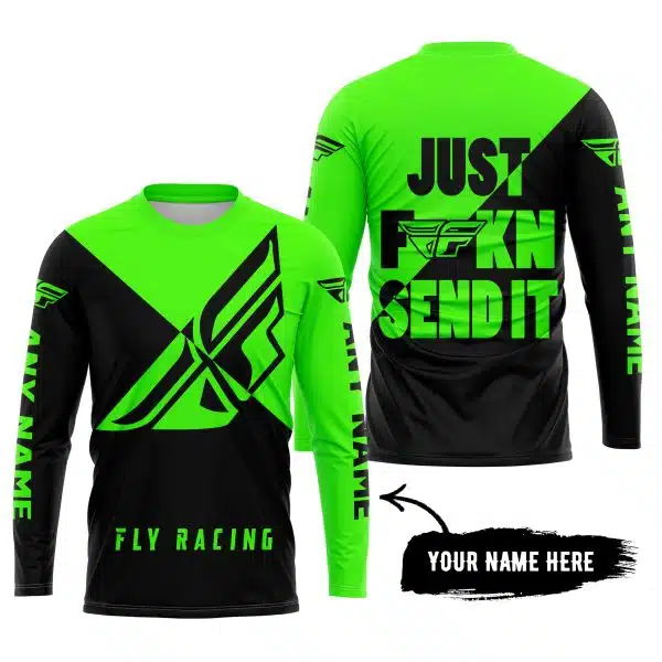 Just Fkcn Send It - 3d All Over Printed - Fly Racing Green - Image 5