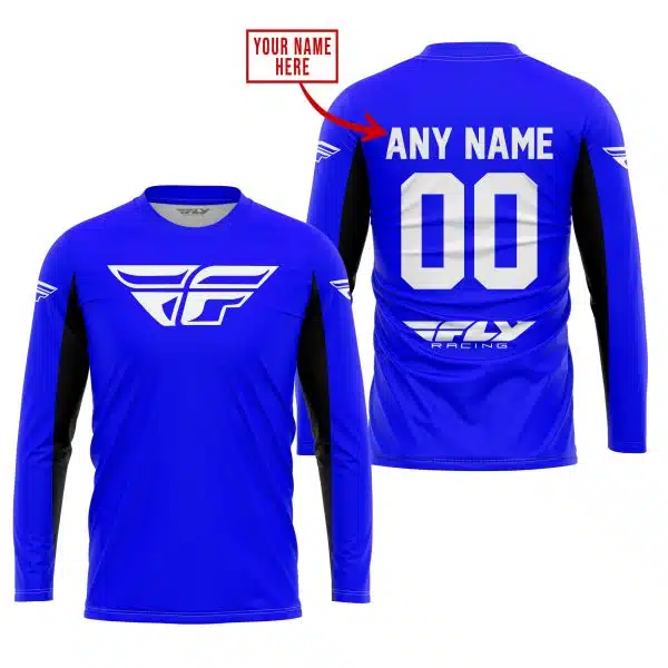Custom Name Racing - Limited Edition - Fly Racing- Blue V2 - Image 2