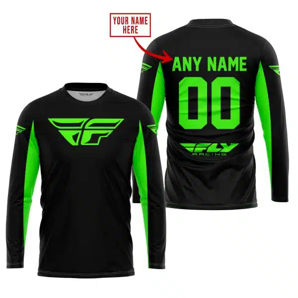 Custom Name Racing - Limited Edition - Fly Racing- Green - Image 2