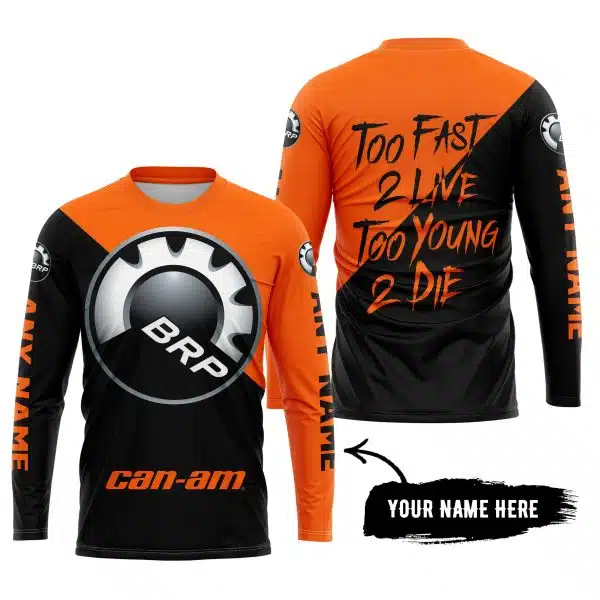 Too Fast To Live Too Young To Die - 3d All Over Printed - Can Am Orange - Image 5