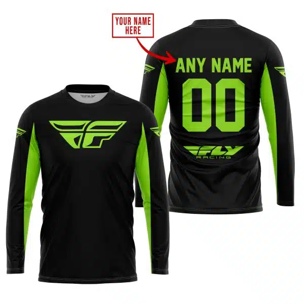 Custom Name Racing - Limited Edition - Fly Racing- Green 1 - Image 2