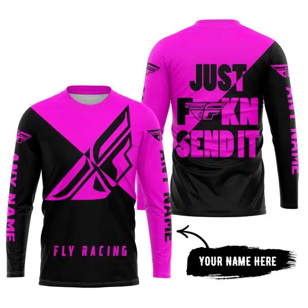 Just Fkcn Send It - 3d All Over Printed - Fly Racing Pink - Image 5
