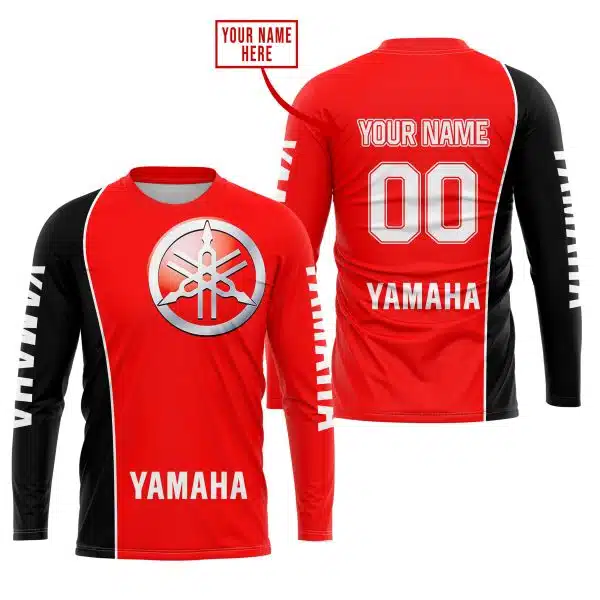 Limited Edition - Custom Name Motocrocss V2 - Yamaha - Red - Image 2