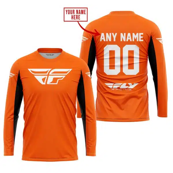Custom Name Racing - Limited Edition - Fly Racing- Orange V2 - Image 2