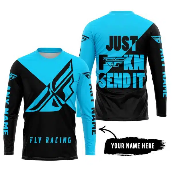 Just Fkcn Send It - 3d All Over Printed - Fly Racing Sky Blue - Image 4