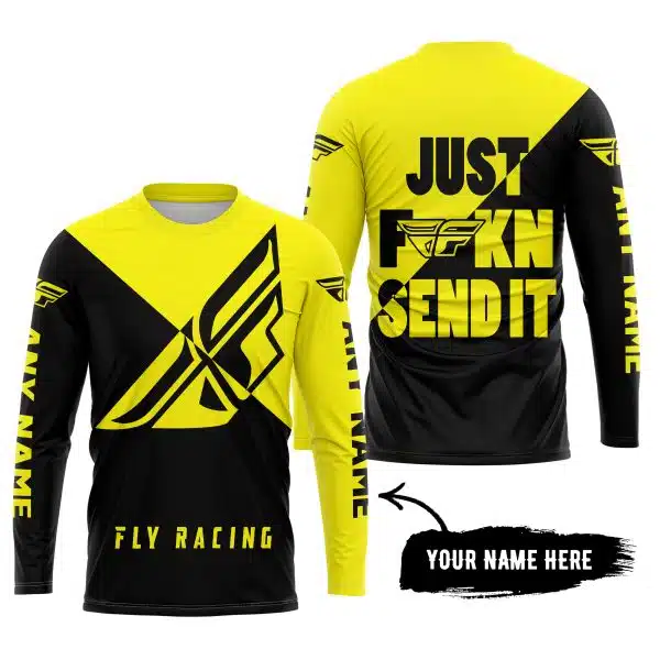 Just Fkcn Send It - 3d All Over Printed - Fly Racing Yellow - Image 5