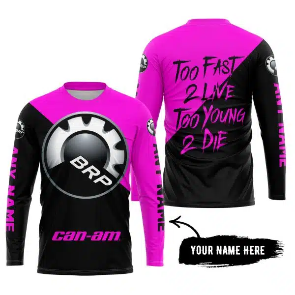 Too Fast To Live Too Young To Die - 3d All Over Printed - Can Am Pink - Image 5
