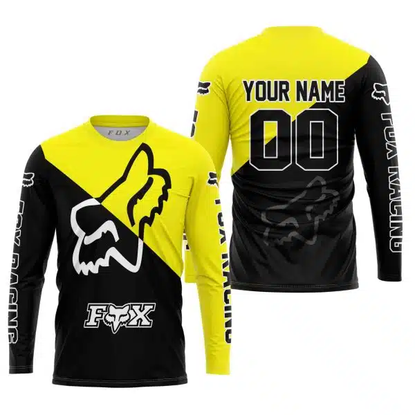 Premium Gift - Custom Name - Fox Racing - Yellow - Image 4