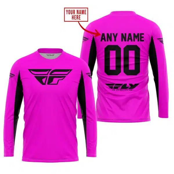 Custom Name Racing - Limited Edition - Fly Racing- Pink V2 - Image 2