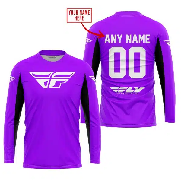 Custom Name Racing - Limited Edition - Fly Racing- Purple V2 - Image 2