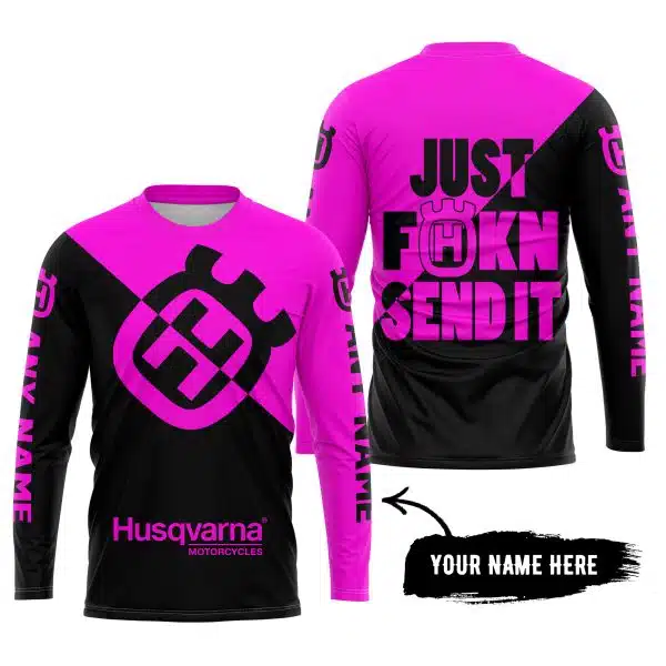 Just Fkcn Send It - 3d All Over Printed - Husqvarna Pink - Image 5