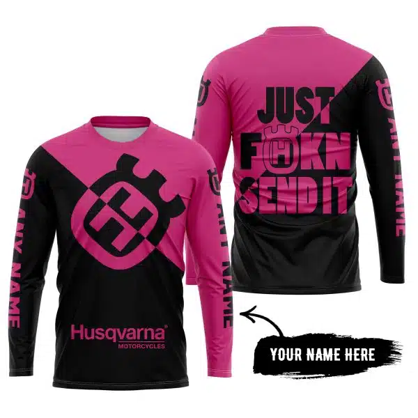 Just Fkcn Send It - 3d All Over Printed - Husqvarna Pink 1 - Image 5